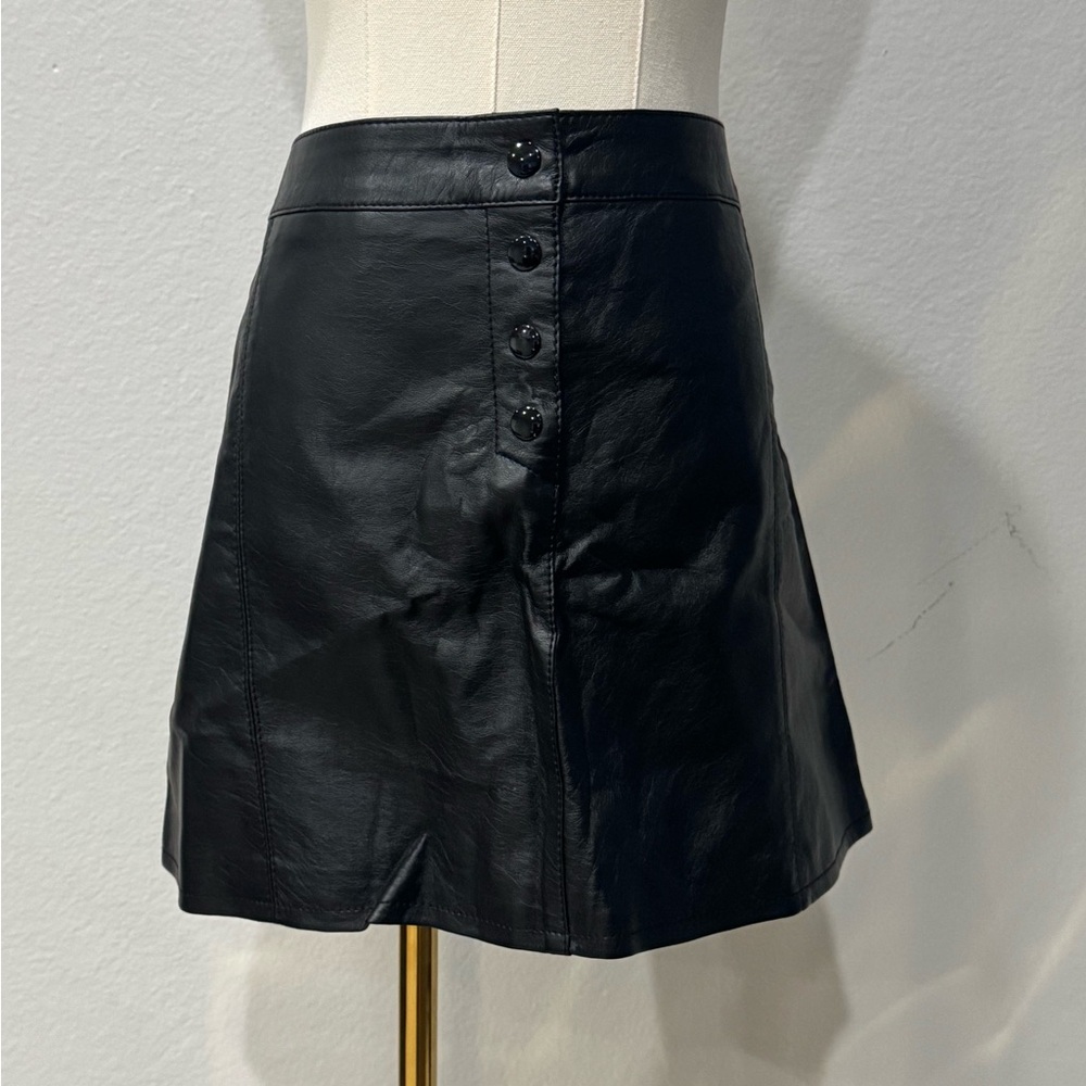 H&M Black Mini A-Line Skirt Night Out
